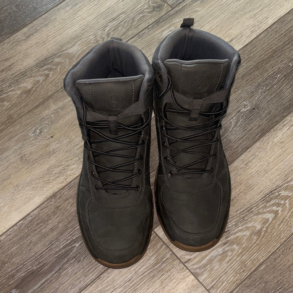Men's Tactical High-Top Boots in Olive and Brown - Picture 2 of 6